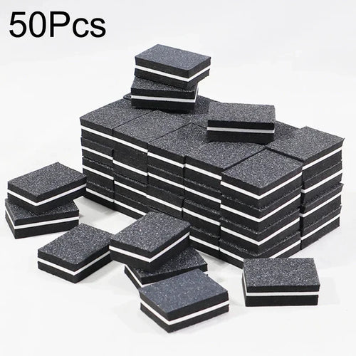 Nail Art Buffer Polish 50-10Pcs Mini Buffing Sanding Files Block