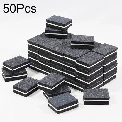 Nail Art Buffer Polish 50-10Pcs Mini Buffing Sanding Files Block