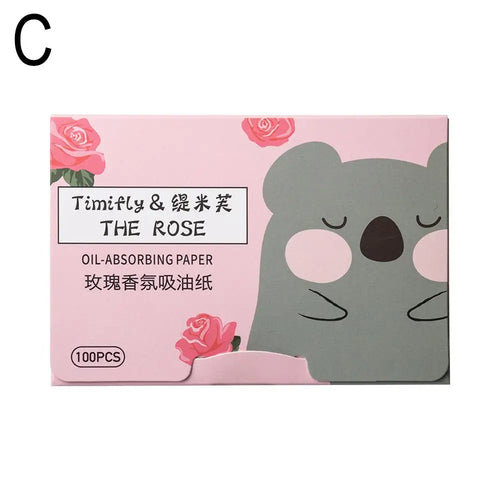100Pcs new Face Oil Blotting Paper Protable Matting Face Wipes Facial