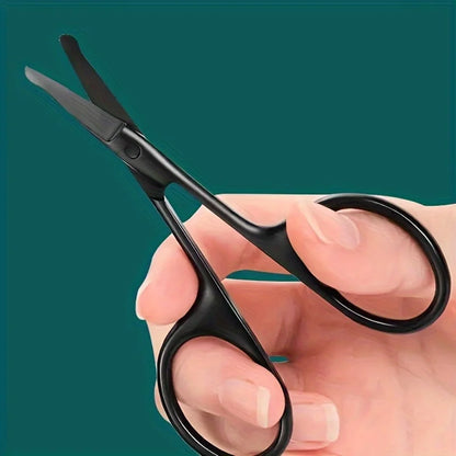 Precision Round Head Trimming Scissors - Nose Hair Grooming Trimming,