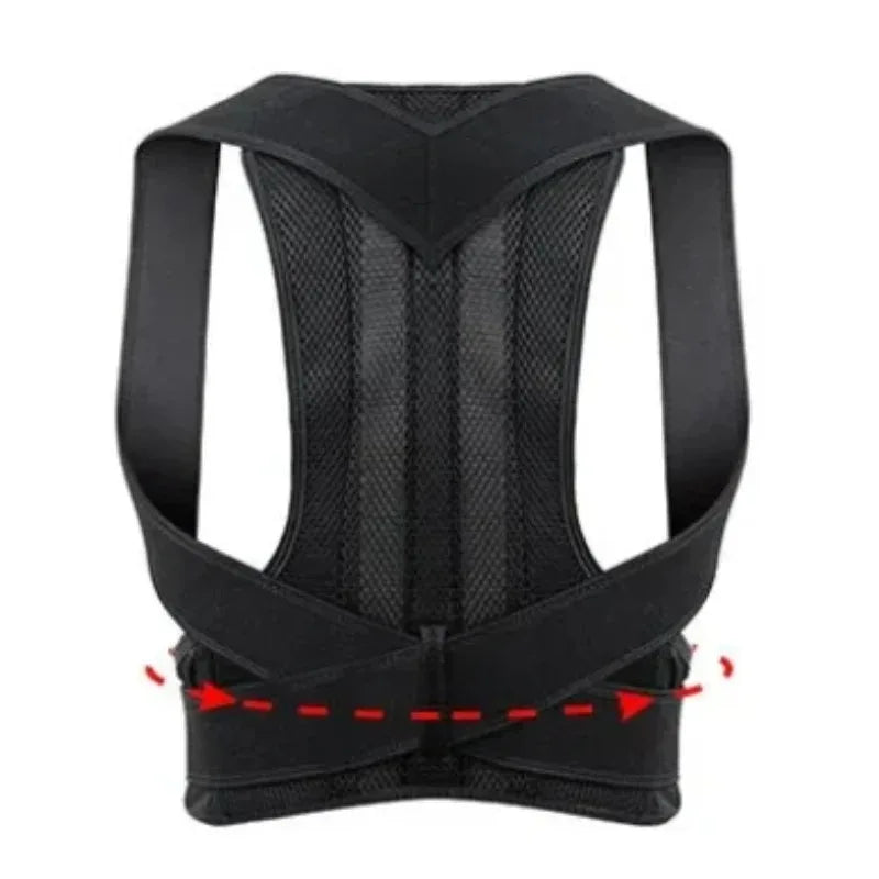 1pcs Adjustable Back Posture Corrector With Breathable Shoulder And