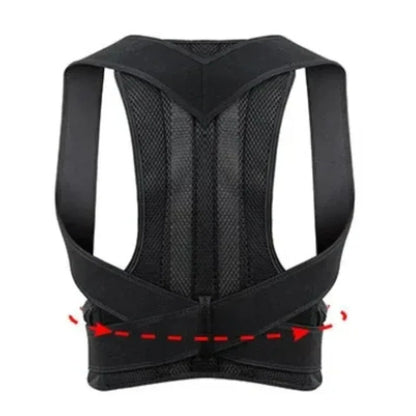 1pcs Adjustable Back Posture Corrector With Breathable Shoulder And
