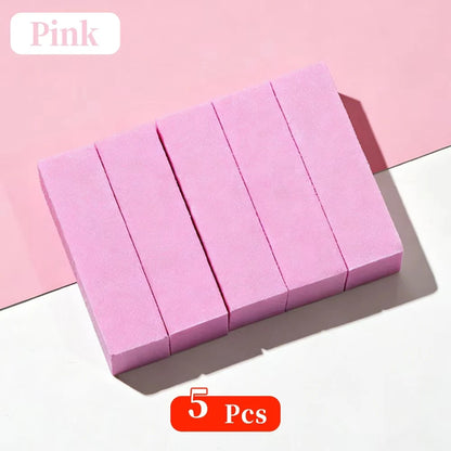 LINMANDA 5/20Pcs White Nail Buffer Block 4 Way Professional Nail Files