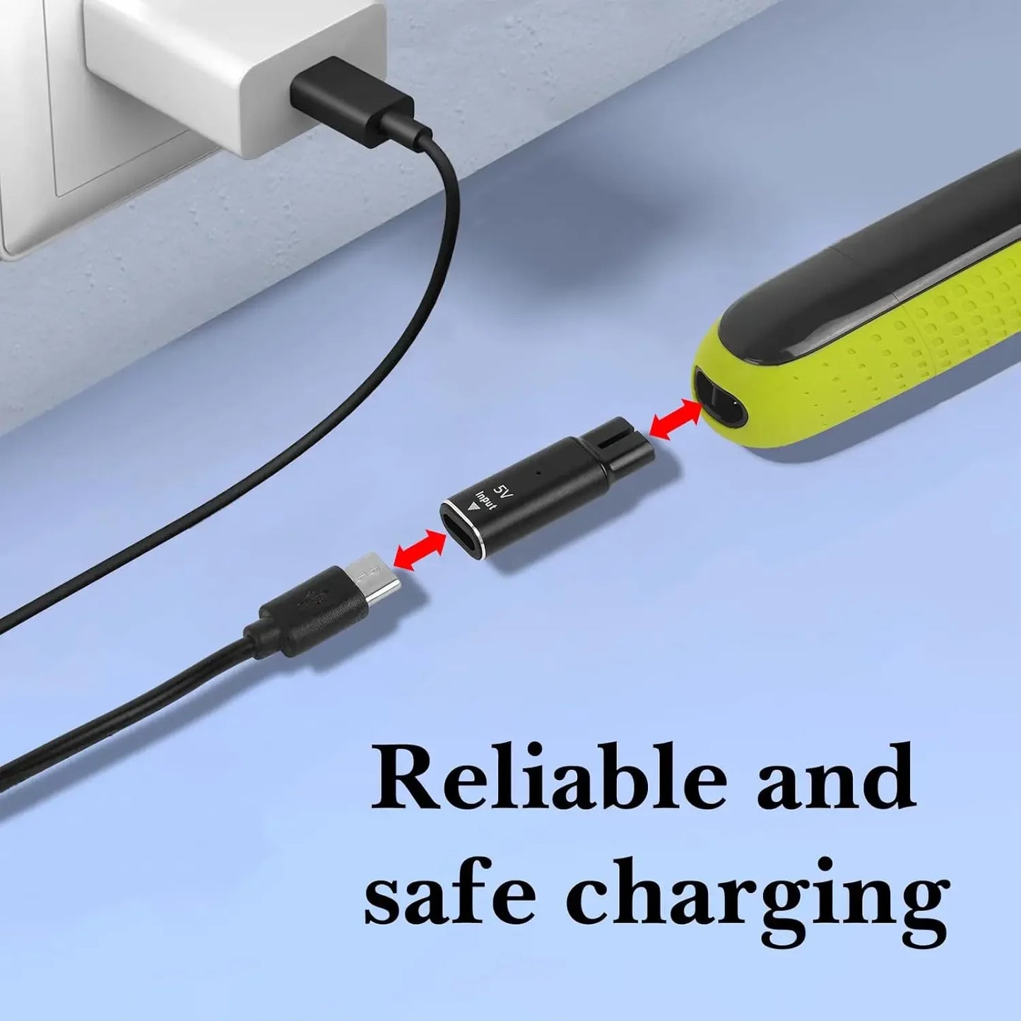 5V Type-C Shaver Adapter Charger Converter Compatible with Philips One