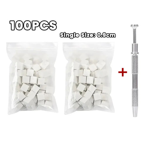 Mini Square Nail Art Sponge with 4 Claws Nail Sponge Metal Grabber Set
