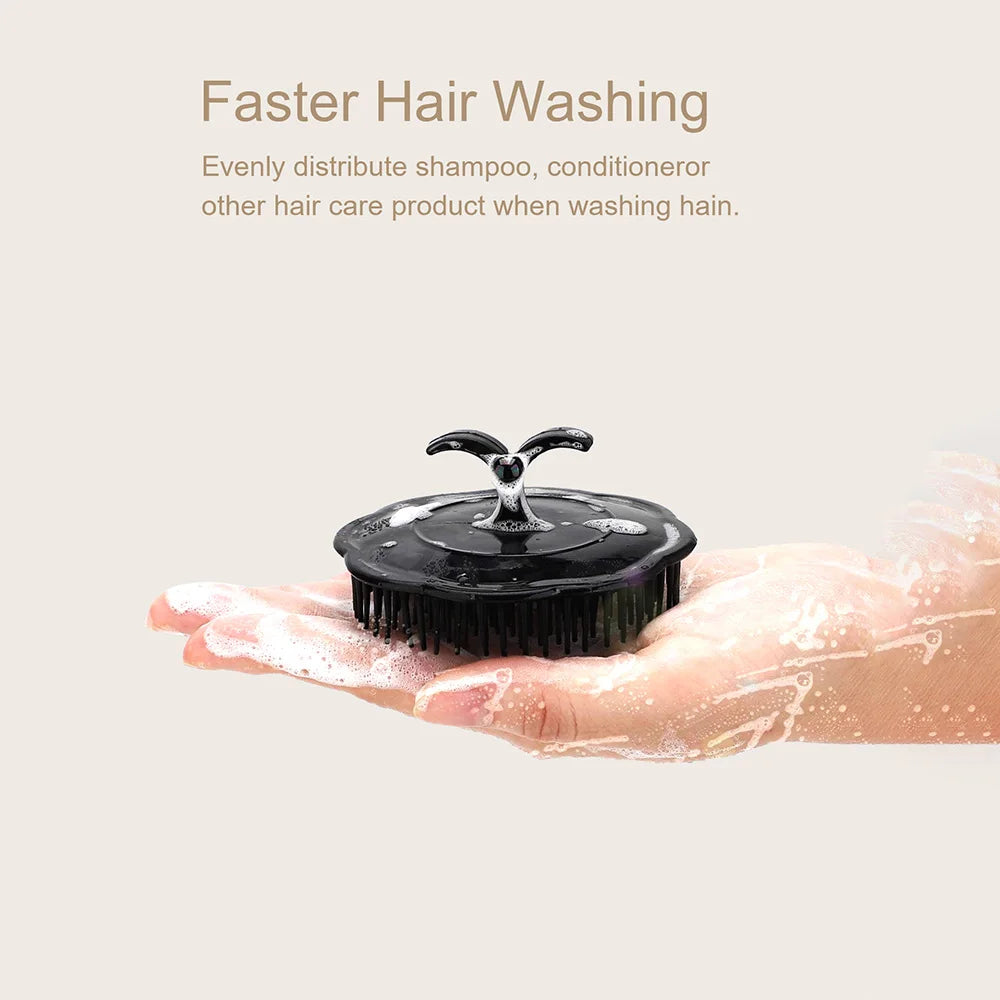 Handheld Silicone Head Wash Clean Care Hair Root Itching Scalp Massage