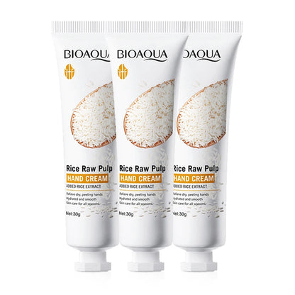 BIOAQUA White Rice Hand Cream Whitening Moisturizing Nourishing