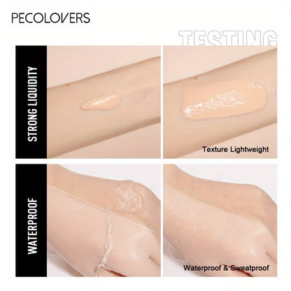 PECOLOVERS Matte Finish Liquid Foundation - Oil-Control, Waterproof,
