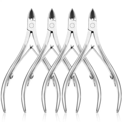 Professional Cuticle Cutter Nail Nippers Scissors Manicure Pusher