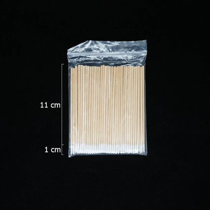300Pcs Nails Wood Cotton Swab Clean Sticks Nail Polish Remover Art