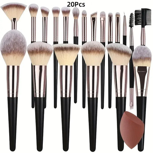 3-20PCS Makeup Brushes Set Soft Fluffy Eyeshadow Foundation Concealer