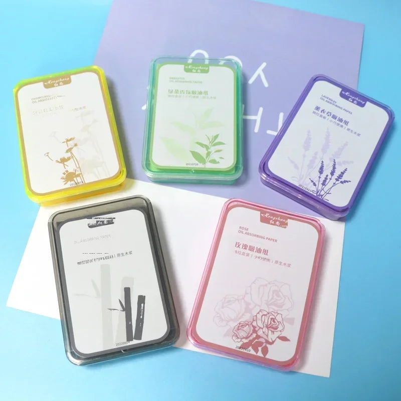 300PcsFace Oil Absorbing Paper Summer Oil Control Wipes Absorbing