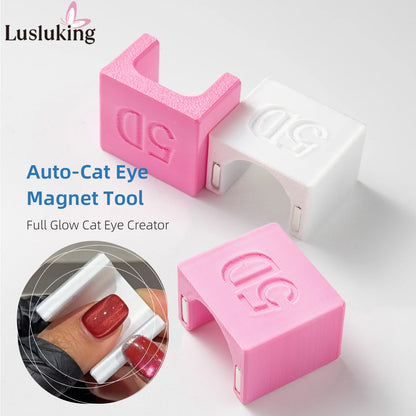 1/2 Pcs U-Shaped Nail Art Tool Cat Eye Gel Polish Enhancer for French