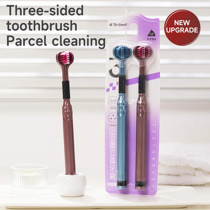3D Manual Toothbrush 6pcs Three sided U-shaped Soft Toothbrush for