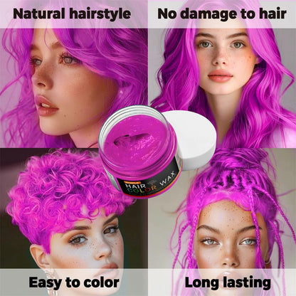 Valentine's Day DIY Hair Dyed Mud Hair Colour Wax Easy To Wash
