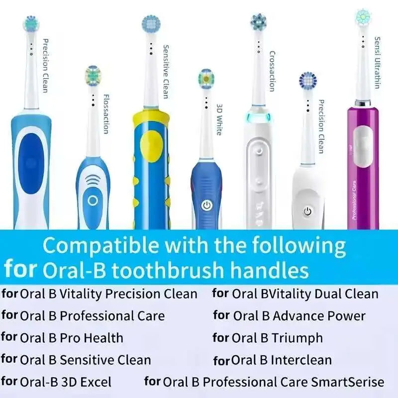 4/12/16/20 Pcs Replacement Toothbrush Heads Compatible with Oral-B