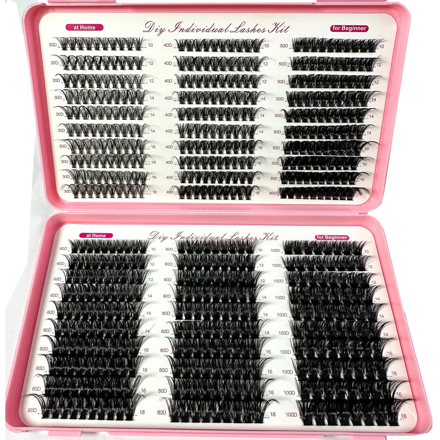 570/640pcs Individul Claster Eyeash Thick & Fluffy Extension 30D/100D