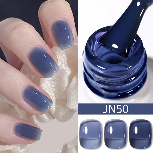 BORN PRETTY 10ml Translucent Jelly Nude Gel Nail Polish Colorful