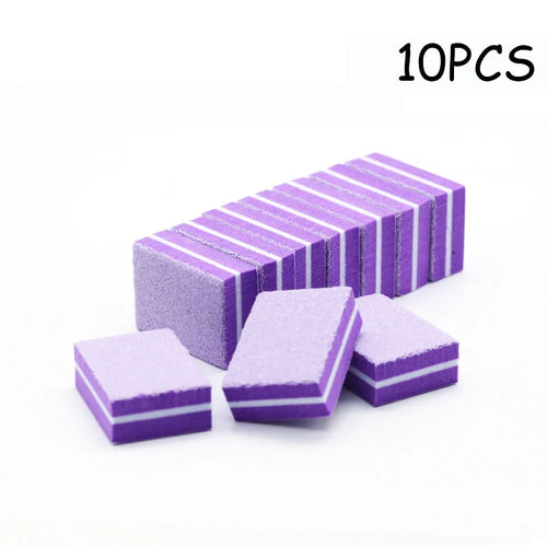 50Pc Professional Mini Nails Art buffer File 100/180 Sandpaper