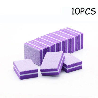 50Pc Professional Mini Nails Art buffer File 100/180 Sandpaper
