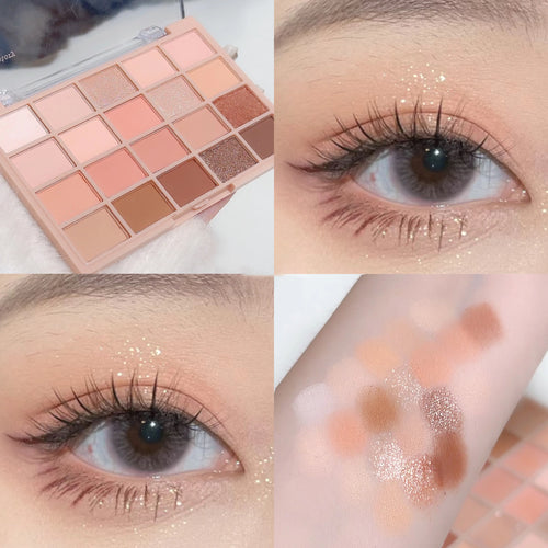 20-color eye shadow tray, cigarette powder, rose tray, warm and warm,