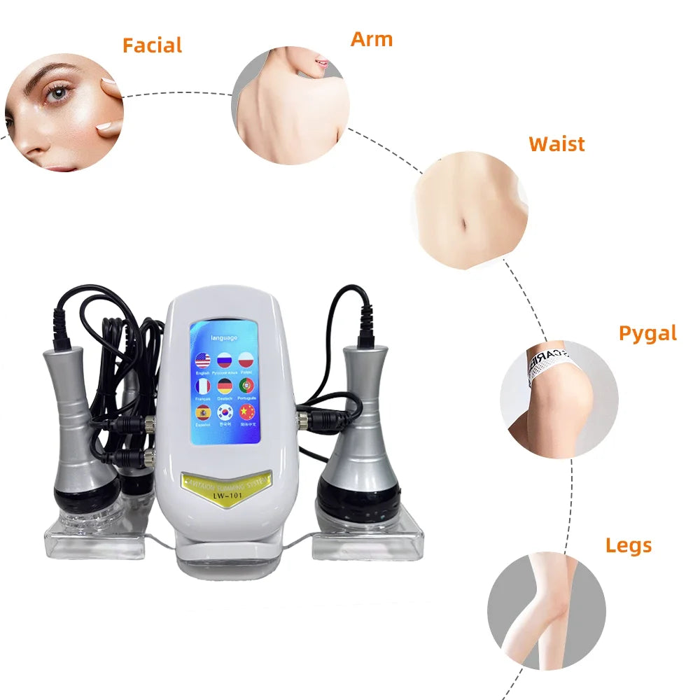 3 in 1 40K Ultrasonic Body Sculpting Machine for Body Slimming Firming