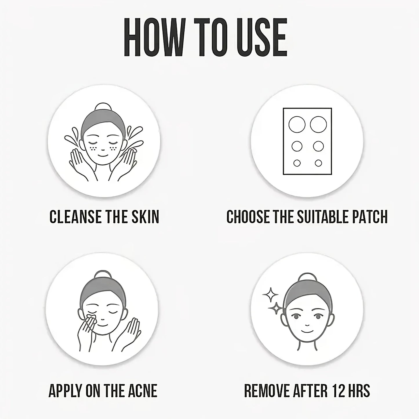 40 pieces of multi-color star acne patches, facial acne patches,