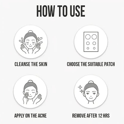 40 pieces of multi-color star acne patches, facial acne patches,