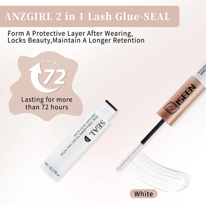 ISEEN DIY Eyelash Extension Kit Cluster Mix Eyelashes Full Set Lashes