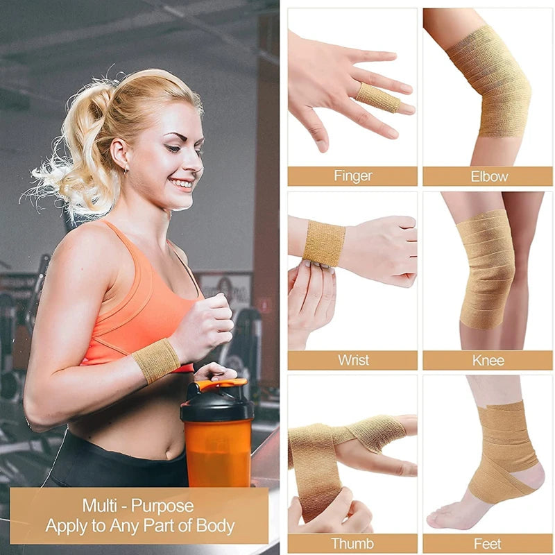 Sports Bandage Elastic Elastoplast Self Adhesive Tape Protect Wrist