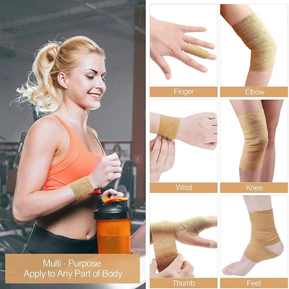 Sports Bandage Elastic Elastoplast Self Adhesive Tape Protect Wrist