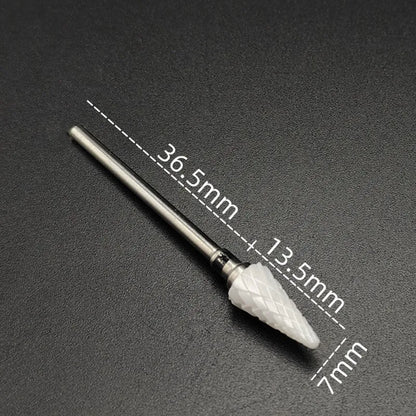 Ceramic Carbide Nail Drill Bit Rotate Burr Milling Nail Cutter Bits