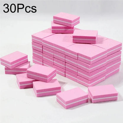 Nail Art Buffer Polish 50-10Pcs Mini Buffing Sanding Files Block