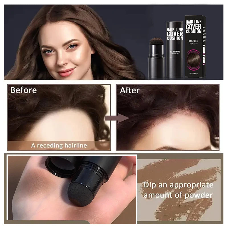 Instant Hairline Powder, Fast Covering Hair Root Concealer, Eyebrow