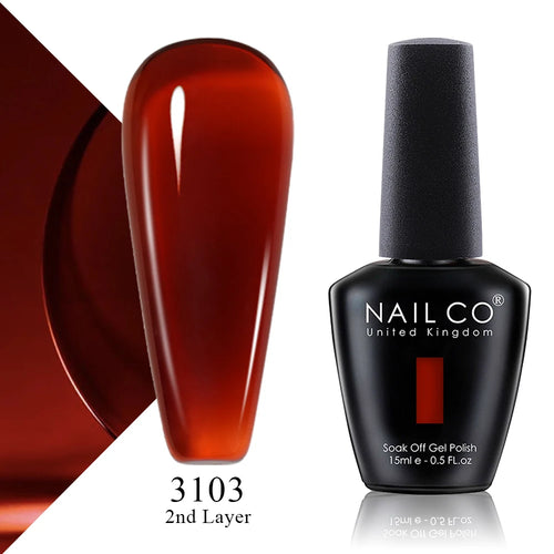 NAILCO 15ml Translucent Color Gel Nail Polish Vernis Semi Permanent UV
