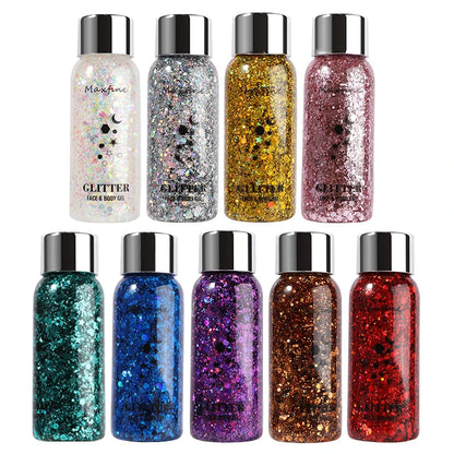 Eye Glitter Nail Hair Body Face Gel Art Waterproof High Gloss Glitter