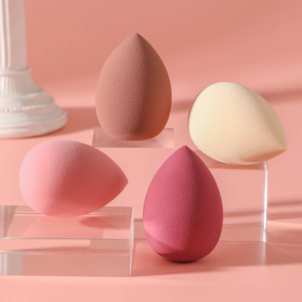 4 Pcs Beauty Egg Makeup Sponge Blenders Beauty Sponges Foundation