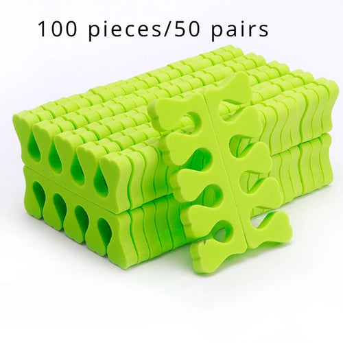 100,200pcs/Pack Nail Art Toe Separators Fingers Foots Sponge Soft UV