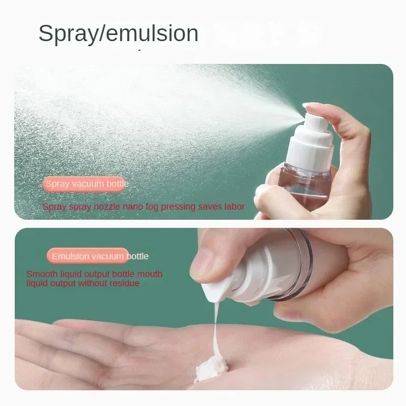 15ml 30ml 50ml 80ml 100ml Clear Airless Cosmetic Cream Pump Bottle