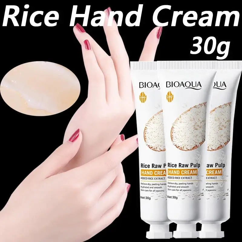 BIOAQUA White Rice Hand Cream Whitening Moisturizing Nourishing