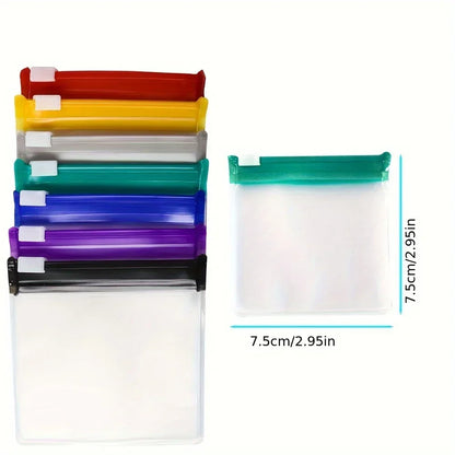 7pcs Pill Pouch Bags Reusable Zippered Pill Pouch Set Medicine