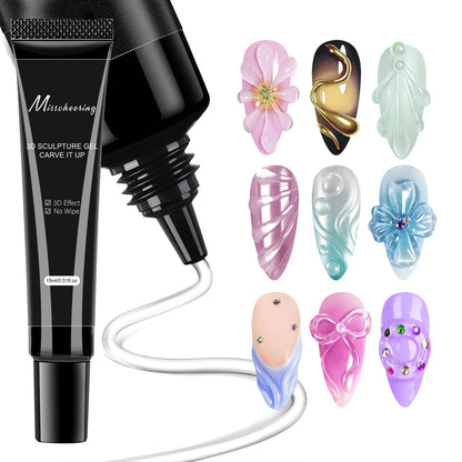 15ml 3D Nail Art Gel - DIY Designs Waterproof Sculpting gel Waterproof