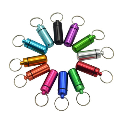 Portable Mini Waterproof Aluminum Pill Box Cases Container Organizer