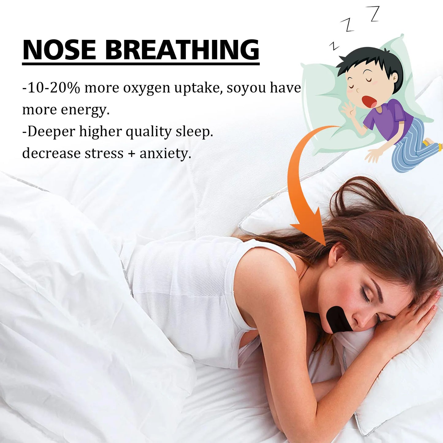 Anti Snoring Sticker Promote Better Sleep Improve Mouth Breathing