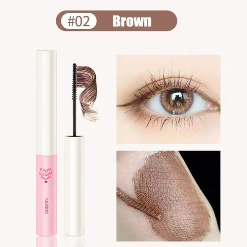 Silk Fiber Curling Mascara, Ultra-Fine Brush, Lengthening &