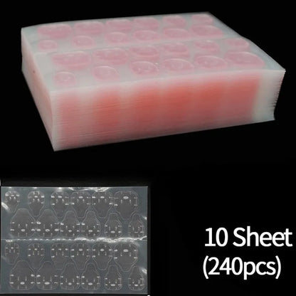 Double Side Nail Jelly Glue Transparent False Nail Art Adhesive Tape