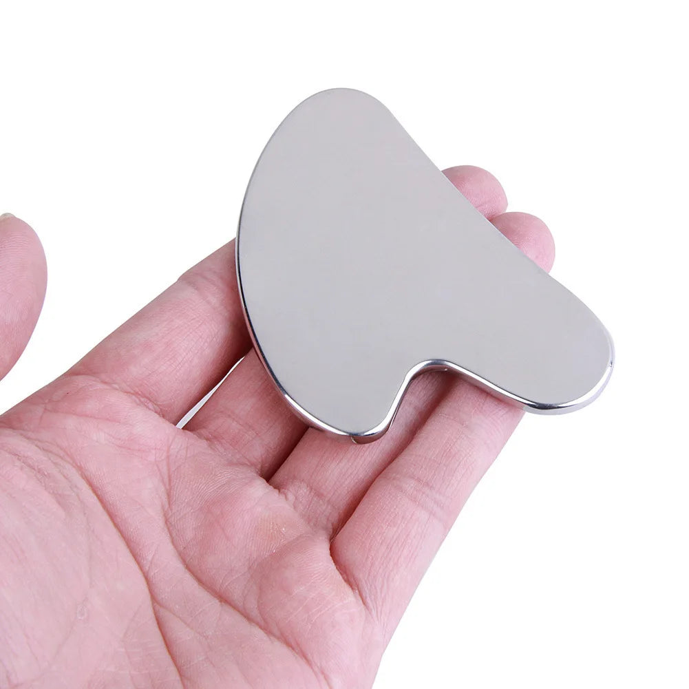 1Pcs Stainless Steel Gua Sha Scraper Massager For Face Neck Body