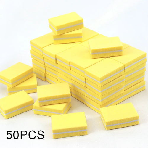 Nail Art Buffer Polish 50-10Pcs Mini Buffing Sanding Files Block