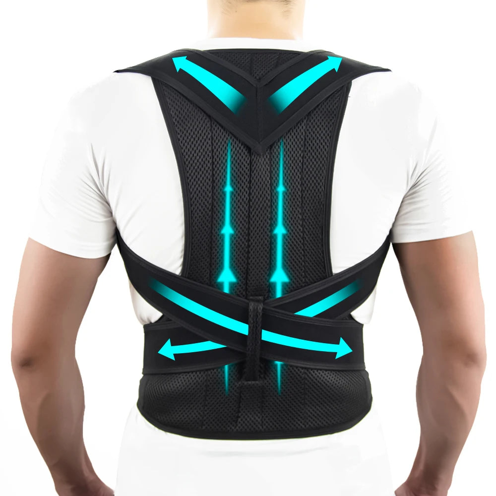 Back Brace Posture Corrector for Women and Men, Shoulder Straightener,