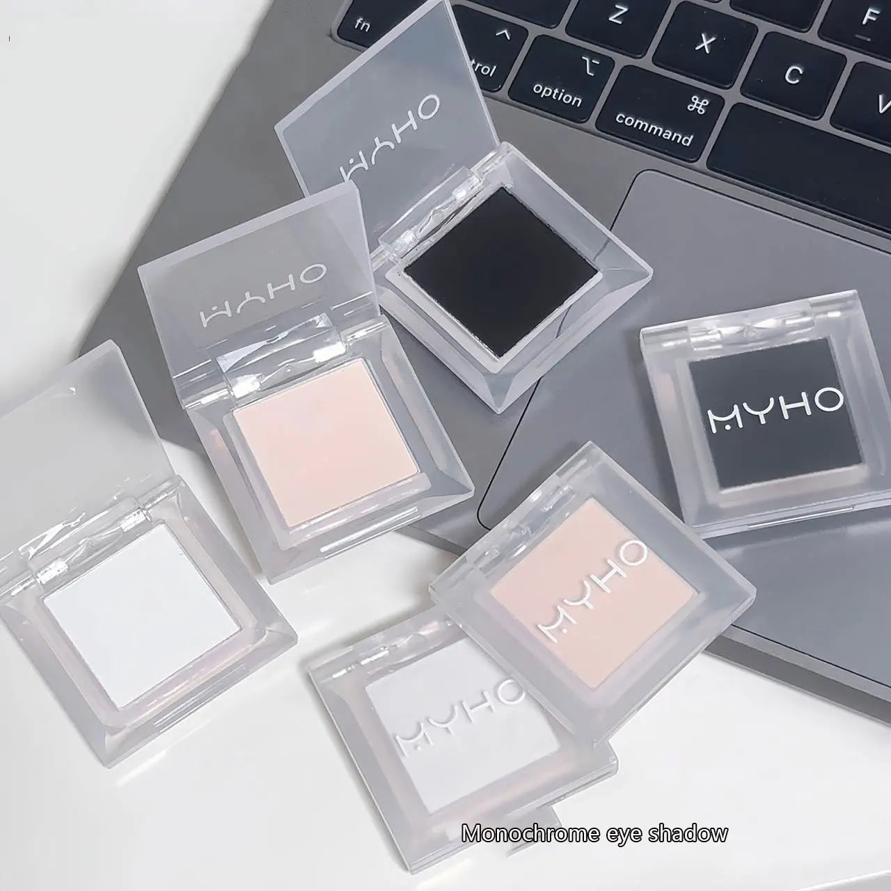 1PcsMonochrome matte highlight smoked eye shadow plate powder is